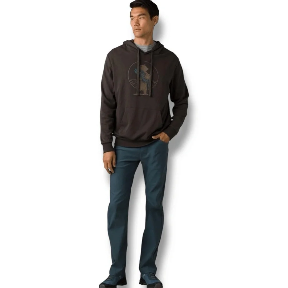 NWT - prAna Brion Pants II Mens Size 42x28 Grey‎ Blue Trousers